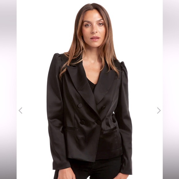 DREW Jackets & Blazers - 🖤 Drew Doves Cry Satin Blazer - NWT - size small 🖤